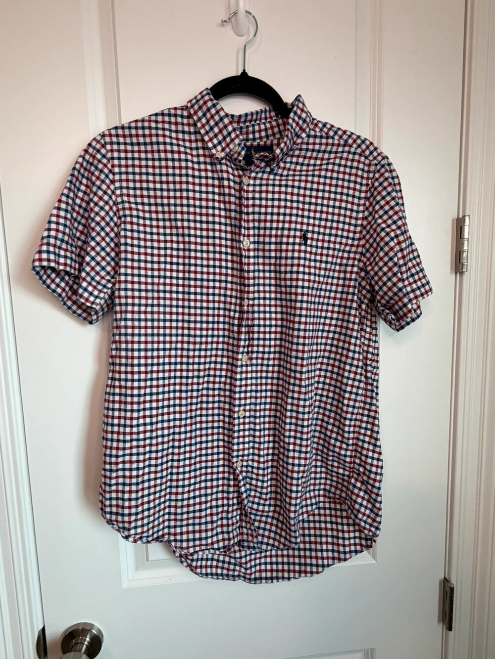 Polo Ralph Lauren button down boys plaid shirt size XLarge